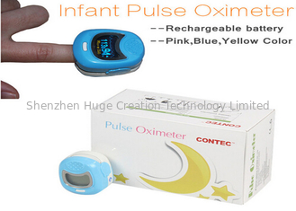 China OLED-Anzeige Blaue/Rosa-/Gelb-Fingerspitzen-Pulsoximeter für Kinder fournisseur