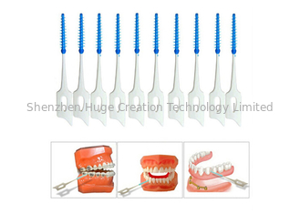 China TPE-Glasschlacken-Mundhygiene-weiche Plastikzahnseide-Auswahl für die Zähne, die Zahnpflege säubern fournisseur